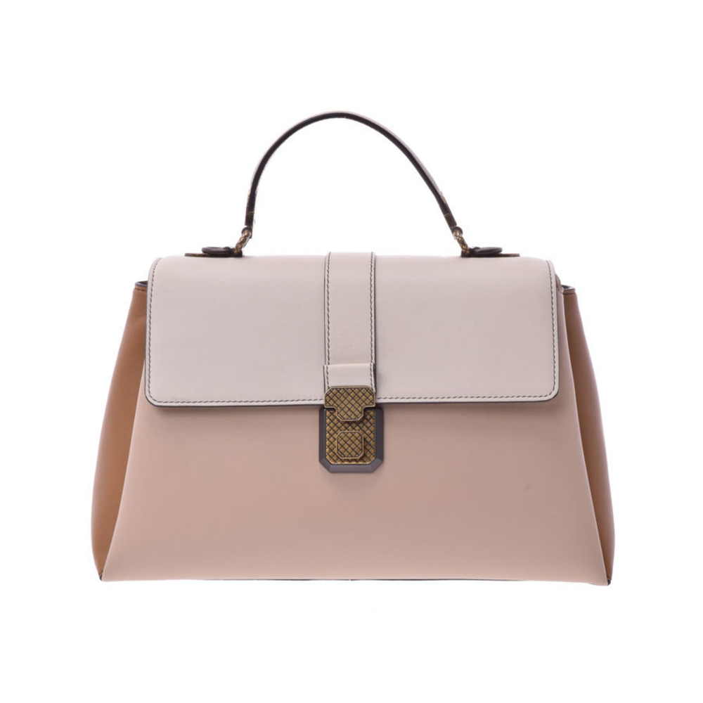 Bottega Veneta Large Bag Lambskin Strap Tricolor Piazza
